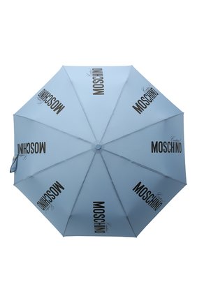Женский складной зонт MOSCHINO голубого цвета по цене 6600 руб., арт. 8730-0PENCL0SE | Фото 1 Женский складной зонт MOSCHINO голубого цвета, арт. 8730-0PENCL0SE | Фото 1