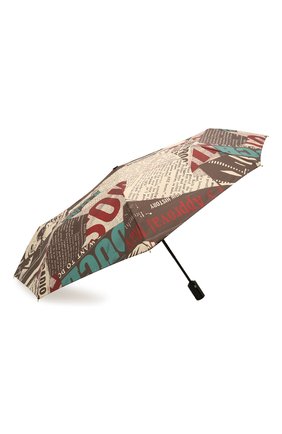 Женский складной зонт MOSCHINO бежевого цвета, арт. 8930-0PENCL0SE | Фото 2 (Материал: Текстиль, Металл, Синтетический материал)