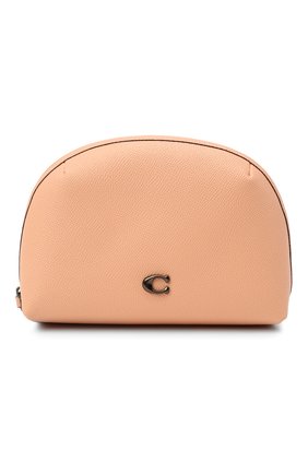 Женская кожаная косметичка COACH розового цвета по цене 7200 руб., арт. C3489 | Фото 1 Женская кожаная косметичка COACH розового цвета, арт. C3489 | Фото 1