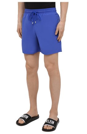 Мужские плавки-шорты VILEBREQUIN синего цвета, арт. MOOC1A00/314 | Фото 3 (Принт: Без принта; Материал внешний: Синтетический материал; Мужское Кросс-КТ: плавки-шорты)