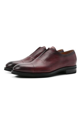 Мужские кожаные лоферы KITON бордового цвета по цене 245500 руб., арт. USSMARIN00100/13-16 | Фото 1 Мужские кожаные лоферы KITON бордового цвета, арт. USSMARIN00100/13-16 | Фото 1