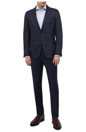 Мужские кожаные лоферы KITON бордового цвета по цене 245500 руб., арт. USSMARIN00100/13-16 | Фото 2 Мужские кожаные лоферы KITON бордового цвета, арт. USSMARIN00100/13-16 | Фото 2