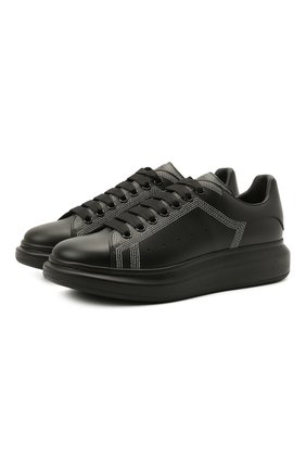 Мужские кожаные кеды ALEXANDER MCQUEEN черного цвета по цене 44100 руб., арт. 662639/WIA4V | Фото 1 Мужские кожаные кеды ALEXANDER MCQUEEN черного цвета, арт. 662639/WIA4V | Фото 1