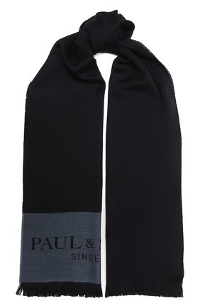 Мужской шерстяной шарф PAUL&SHARK темно-синего цвета по цене 16400 руб., арт. 11317000/FLV | Фото 1 Мужской шерстяной шарф PAUL&SHARK темно-синего цвета, арт. 11317000/FLV | Фото 1