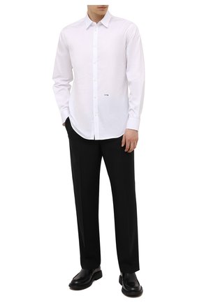 Мужская хлопковая сорочка DSQUARED2 белого цвета по цене 27450 руб., арт. S74DM0542/S36275 | Фото 2 Мужская хлопковая сорочка DSQUARED2 белого цвета, арт. S74DM0542/S36275 | Фото 2