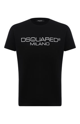 Мужская хлопковая футболка DSQUARED2 черного цвета по цене 17950 руб., арт. S74GD0899/S22844 | Фото 1 Мужская хлопковая футболка DSQUARED2 черного цвета, арт. S74GD0899/S22844 | Фото 1