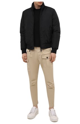 Мужские хлопковые брюки DSQUARED2 бежевого цвета по цене 46450 руб., арт. S74KB0593/S39021 | Фото 2 Мужские хлопковые брюки DSQUARED2 бежевого цвета, арт. S74KB0593/S39021 | Фото 2 (Материал внешний: Хлопок; Случай: Повседневный; Стили: Кэжуэл; Длина (брюки, джинсы): Укороченные)