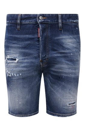 Мужские джинсовые шорты DSQUARED2 синего цвета по цене 35350 руб., арт. S74MU0674/S30663 | Фото 1 Мужские джинсовые шорты DSQUARED2 синего цвета, арт. S74MU0674/S30663 | Фото 1