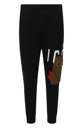 Мужские хлопковые джоггеры DSQUARED2 черного цвета по цене 36950 руб., арт. S79KA0019/S25042 | Фото 1 Мужские хлопковые джоггеры DSQUARED2 черного цвета, арт. S79KA0019/S25042 | Фото 1