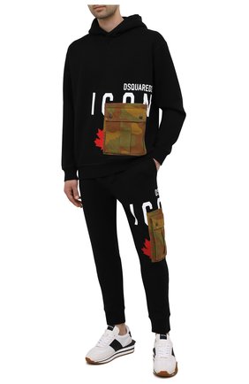 Мужские хлопковые джоггеры DSQUARED2 черного цвета по цене 36950 руб., арт. S79KA0019/S25042 | Фото 2 Мужские хлопковые джоггеры DSQUARED2 черного цвета, арт. S79KA0019/S25042 | Фото 2