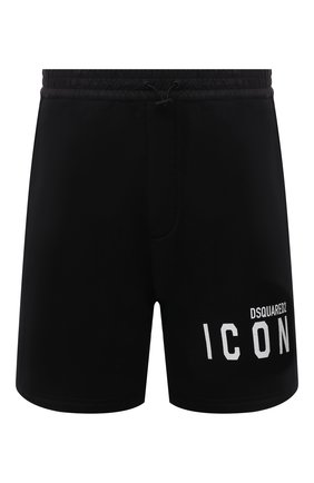 Мужские хлопковые шорты DSQUARED2 черного цвета по цене 29950 руб., арт. S79MU0022/S25042 | Фото 1 Мужские хлопковые шорты DSQUARED2 черного цвета, арт. S79MU0022/S25042 | Фото 1