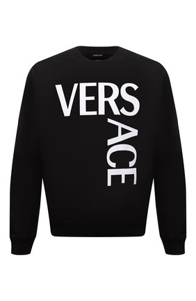Мужской хлопковый свитшот VERSACE черного цвета по цене 47450 руб., арт. 1001377/1A01015 | Фото 1 Мужской хлопковый свитшот VERSACE черного цвета, арт. 1001377/1A01015 | Фото 1