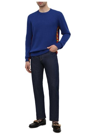 Мужские джинсы VERSACE темно-синего цвета по цене 47450 руб., арт. 1001322/1A00946 | Фото 2 Мужские джинсы VERSACE темно-синего цвета, арт. 1001322/1A00946 | Фото 2