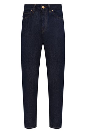 Мужские джинсы VERSACE темно-синего цвета по цене 59950 руб., арт. 1001322/1A00946 | Фото 1