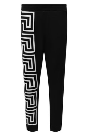 Мужские хлопковые джоггеры VERSACE черного цвета по цене 47450 руб., арт. 1001085/1A00720 | Фото 1 Мужские хлопковые джоггеры VERSACE черного цвета, арт. 1001085/1A00720 | Фото 1