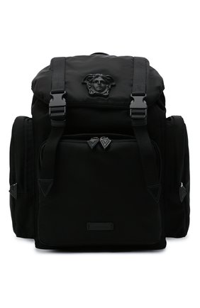 Мужской текстильный рюкзак VERSACE черного цвета по цене 112500 руб., арт. 1000733/DNY8ME | Фото 1 Мужской текстильный рюкзак VERSACE черного цвета, арт. 1000733/DNY8ME | Фото 1