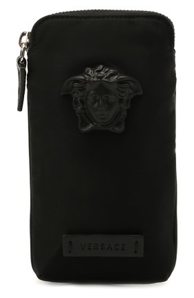 Мужская текстильная сумка VERSACE черного цвета по цене 57100 руб., арт. 1000729/DNY8ME | Фото 1