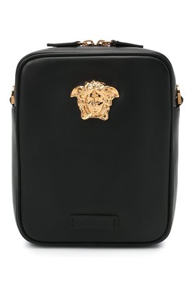 Мужская кожаная сумка VERSACE черного цвета по цене 77400 руб., арт. 1000721/DVT8ME | Фото 1 Мужская кожаная сумка VERSACE черного цвета, арт. 1000721/DVT8ME | Фото 1