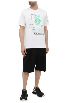 Мужская хлопковая футболка DIESEL белого цвета по цене 6395 руб., арт. A02979/0CATM | Фото 2 Мужская хлопковая футболка DIESEL белого цвета, арт. A02979/0CATM | Фото 2