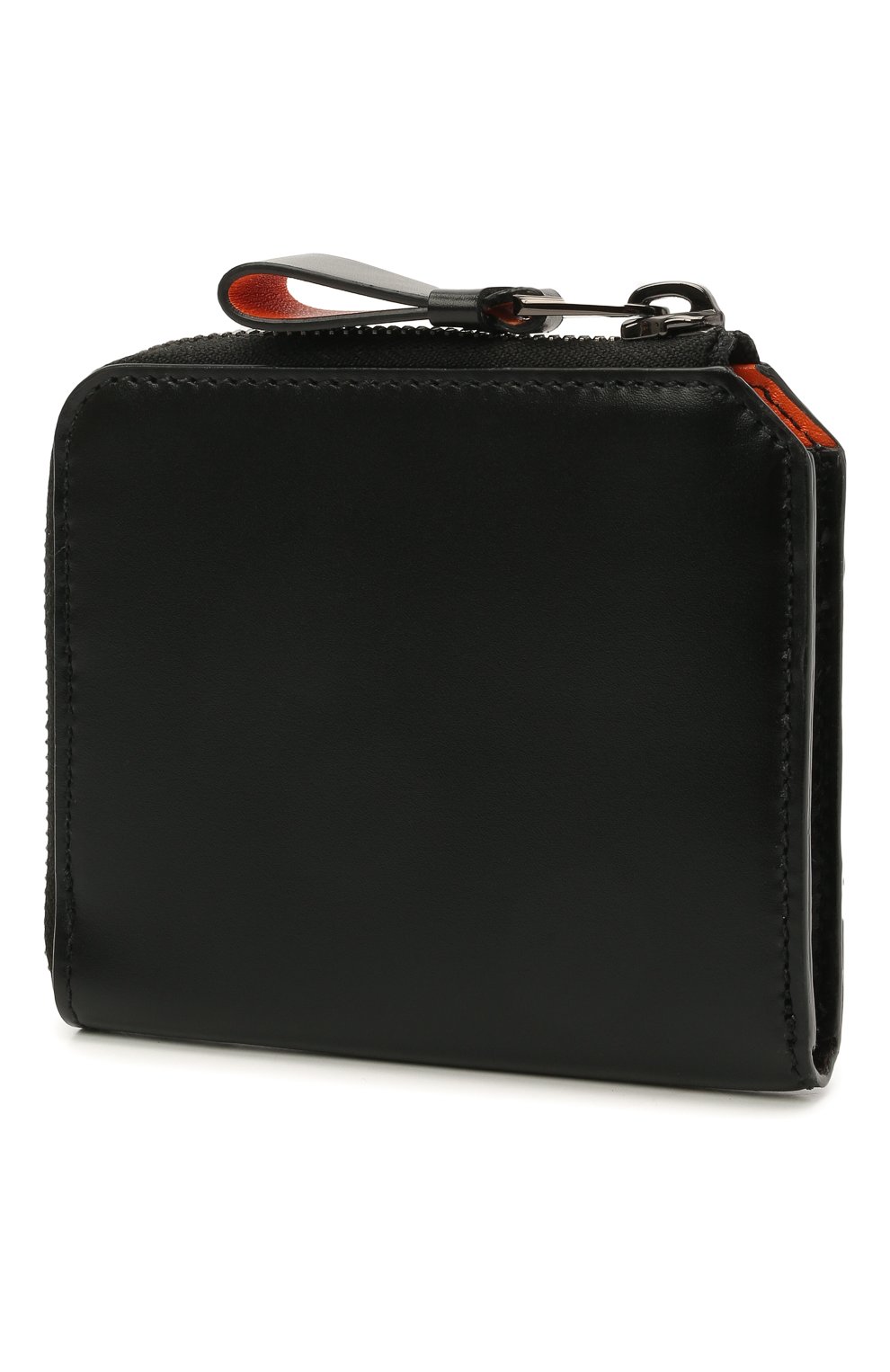 Мужской кожаный кошелек для монет SANTONI черного цвета, арт. UFPPA2123F0-GRT0N01 | Фото 2 (Материал: Натуральная кожа)