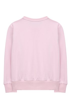 Детский хлопковый свитшот VERSACE розового цвета по цене 16350 руб., арт. 1001650/1A01337 | Фото 2 Детский хлопковый свитшот VERSACE розового цвета, арт. 1001650/1A01337 | Фото 2