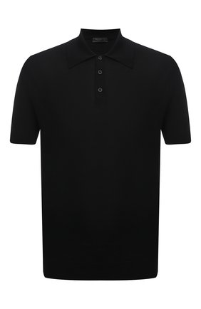 Мужское шерстяное поло PRADA черного цвета по цене 72000 руб., арт. UMA290-C5W-F0002-151 | Фото 1 Мужское шерстяное поло PRADA черного цвета, арт. UMA290-C5W-F0002-151 | Фото 1