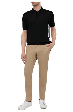 Мужское шерстяное поло PRADA черного цвета по цене 72000 руб., арт. UMA290-C5W-F0002-151 | Фото 2 Мужское шерстяное поло PRADA черного цвета, арт. UMA290-C5W-F0002-151 | Фото 2