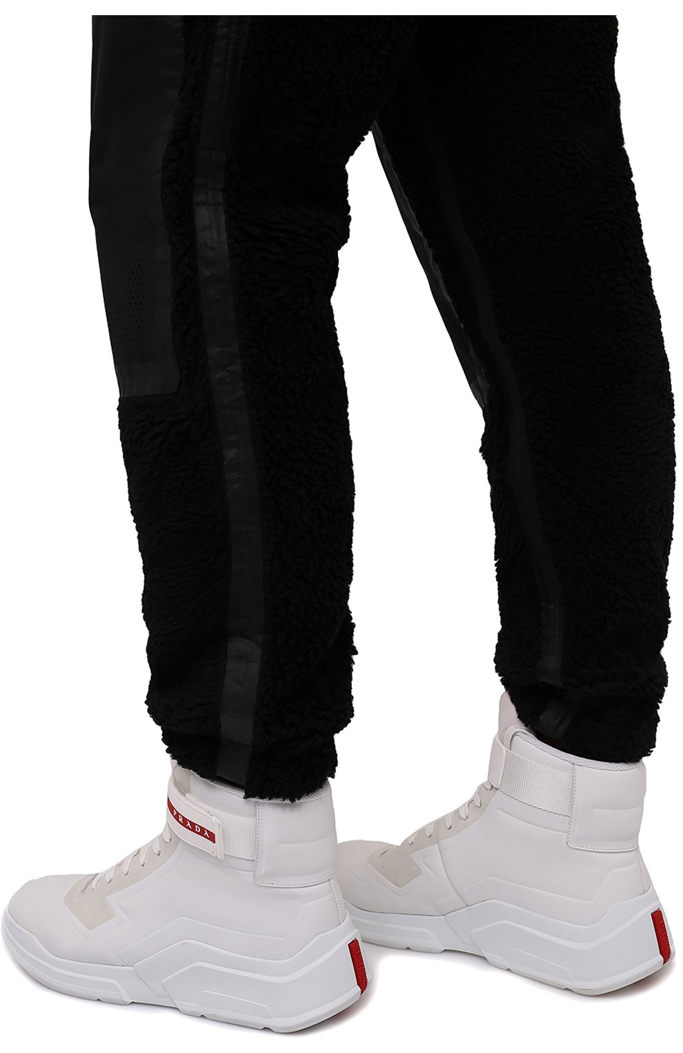 Мужские кожаные кроссовки polarius 19 lr PRADA белого цвета, арт. 4T3535-HEC-F0009 | Фото 3 (Материал внешний: Кожа; Стили: Классический; Материал утеплителя: Без утеплителя; Подошва: Массивная)