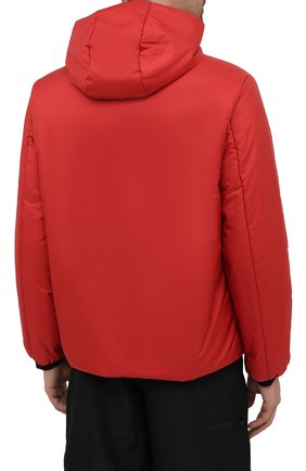 Мужская утепленная куртка PRADA красного цвета, арт. SGB296-1XYW-F0011-192 | Фото 4 (Кросс-КТ: Куртка; Рукава: Длинные; Материал внешний: Синтетический материал; Мужское Кросс-КТ: утепленные куртки; Длина (верхняя одежда): Короткие; Стили: Кэжуэл)
