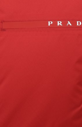 Мужская утепленная куртка PRADA красного цвета, арт. SGB296-1XYW-F0011-192 | Фото 5 (Кросс-КТ: Куртка; Рукава: Длинные; Материал внешний: Синтетический материал; Мужское Кросс-КТ: утепленные куртки; Длина (верхняя одежда): Короткие; Стили: Кэжуэл)