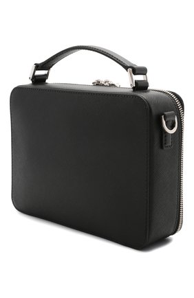 Мужская кожаная сумка brique PRADA черного цвета по цене 145000 руб., арт. 2VH069-9Z2-F0002-YMI | Фото 3 Мужская кожаная сумка brique PRADA черного цвета, арт. 2VH069-9Z2-F0002-YMI | Фото 3
