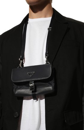 Чехол для iphone PRADA темно-синего цвета по цене 88000 руб., арт. 2ZH108-2DMH-F0008 | Фото 2 Чехол для iphone PRADA темно-синего цвета, арт. 2ZH108-2DMH-F0008 | Фото 2 (Материал: Текстиль)