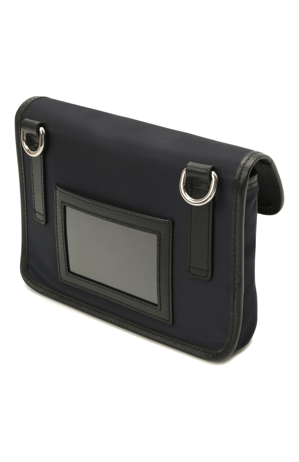 Чехол для iphone PRADA темно-синего цвета по цене 88000 руб., арт. 2ZH108-2DMH-F0008 | Фото 4 Чехол для iphone PRADA темно-синего цвета, арт. 2ZH108-2DMH-F0008 | Фото 4 (Материал: Текстиль)