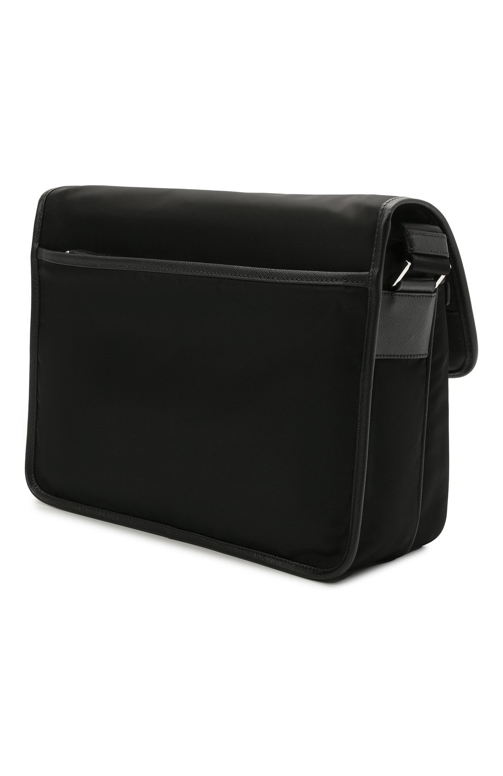 Мужская текстильная сумка PRADA черного цвета, арт. 2VD768-2DMH-F0002-OLO | Фото 3 (Размер: medium; Ремень/цепочка: На ремешке; Материал: Текстиль)