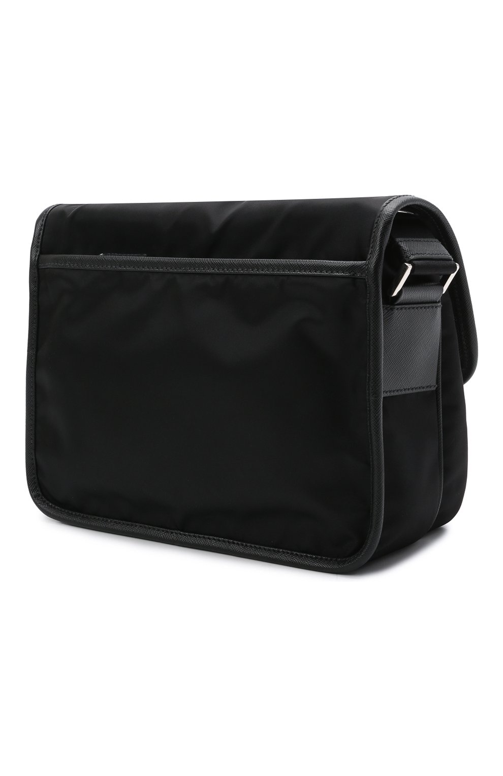 Мужская текстильная сумка PRADA черного цвета, арт. 2VD769-2DMH-F0002-OLO | Фото 3 (Размер: medium; Ремень/цепочка: На ремешке; Материал: Текстиль)
