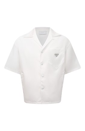 Мужская рубашка PRADA белого цвета по цене 76000 руб., арт. SC449-1WQ8-F0009-182 | Фото 1 Мужская рубашка PRADA белого цвета, арт. SC449-1WQ8-F0009-182 | Фото 1