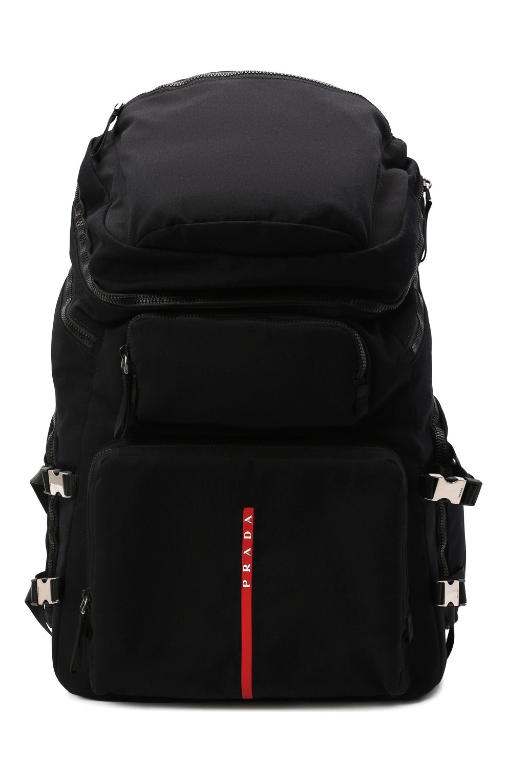 Мужской текстильный рюкзак PRADA черного цвета, арт. 2VZ086-2DUG-F0002-OOO | Фото 1 (Материал: Текстиль; Сумки-технические: Рюкзаки - большие; Размер: large)
