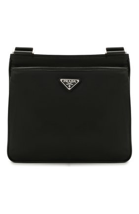 Мужская текстильная сумка PRADA черного цвета, арт. 2VH118-2DMH-F0002-OOO | Фото 1 (Ремень/цепочка: На ремешке; Материал: Текстиль; Размер: medium)