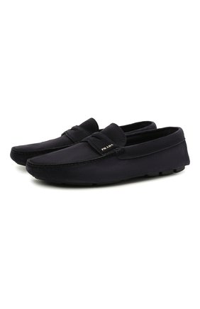 Мужские замшевые мокасины PRADA синего цвета по цене 52000 руб., арт. 2DD158-103-F0216-U00I | Фото 1 Мужские замшевые мокасины PRADA синего цвета, арт. 2DD158-103-F0216-U00I | Фото 1 (Случай: Повседневный; Стили: Кэжуэл; Материал внешний: Замша, Кожа)
