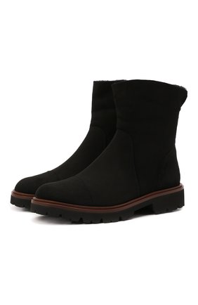 Женские замшевые ботинки KITON черного цвета по цене 114500 руб., арт. D52805X04T78 | Фото 1 Женские замшевые ботинки KITON черного цвета, арт. D52805X04T78 | Фото 1 (Каблук высота: Низкий; Подошва: Платформа; Женское Кросс-КТ: Зимние ботинки; Материал внешний: Замша; Материал утеплителя: Натуральный мех)