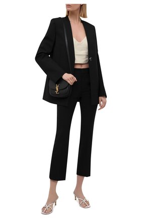 Женские брюки из вискозы и шерсти REDVALENTINO черного цвета по цене 36800 руб., арт. WR3RBE39/4JJ | Фото 2 Женские брюки из вискозы и шерсти REDVALENTINO черного цвета, арт. WR3RBE39/4JJ | Фото 2