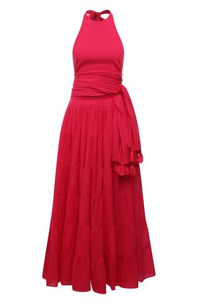 Женское хлопковое платье ERIKA PENA фуксия цвета по цене 34450 руб., арт. CHARL0TTEDRESS | Фото 1 Женское хлопковое платье ERIKA PENA фуксия цвета, арт. CHARL0TTEDRESS | Фото 1 (Материал внешний: Хлопок; Материал подклада: Хлопок; Стили: Романтичный; Случай: Повседневный; Женское Кросс-КТ: Сарафаны, Платье-одежда, Платье-пляжная одежда; Длина Ж (юбки, платья, шорты): Макси)