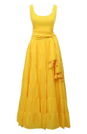 Женское хлопковое платье ERIKA PENA желтого цвета по цене 32100 руб., арт. CARMENMAXIDRESS | Фото 1 Женское хлопковое платье ERIKA PENA желтого цвета, арт. CARMENMAXIDRESS | Фото 1