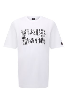 Мужская хлопковая футболка PAUL&SHARK белого цвета по цене 14350 руб., арт. 11311646/C00/3XL-6XL | Фото 1 Мужская хлопковая футболка PAUL&SHARK белого цвета, арт. 11311646/C00/3XL-6XL | Фото 1 (Рукава: Короткие; Материал внешний: Хлопок)