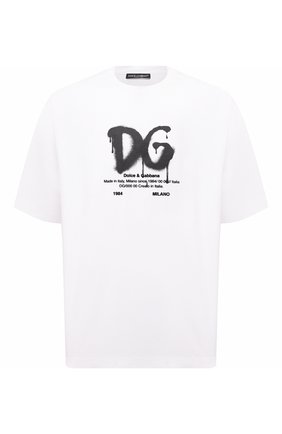 Мужская футболка DOLCE & GABBANA белого цвета по цене 52150 руб., арт. G8NG3T/FUGK4 | Фото 1 Мужская футболка DOLCE & GABBANA белого цвета, арт. G8NG3T/FUGK4 | Фото 1