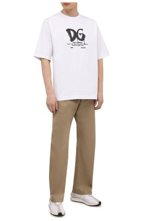 Мужская футболка DOLCE & GABBANA белого цвета по цене 52150 руб., арт. G8NG3T/FUGK4 | Фото 2 Мужская футболка DOLCE & GABBANA белого цвета, арт. G8NG3T/FUGK4 | Фото 2