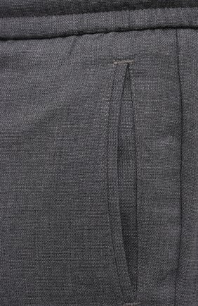 Мужские брюки из шерсти и кашемира MARCO PESCAROLO серого цвета, арт. CHIAIAM/ZIP+SFILA/4438 | Фото 5 (Материал внешний: Шерсть, Кашемир; Длина (брюки, джинсы): Стандартные; Случай: Повседневный; Стили: Кэжуэл)
