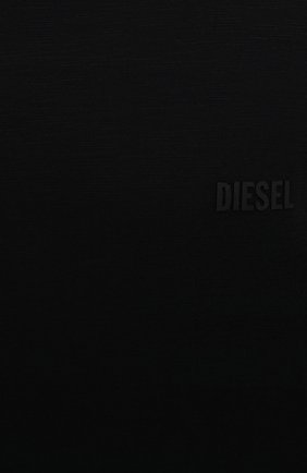Мужская хлопковая футболка DIESEL черного цвета, арт. A02755/0WBBH | Фото 5 (Принт: Без принта; Рукава: Короткие; Длина (для топов): Стандартные; Материал внешний: Хлопок)