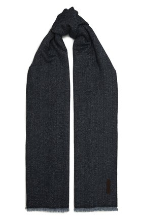 Мужской шарф из шерсти и шелка ERMENEGILDO ZEGNA темно-синего цвета по цене 20550 руб., арт. Z2L06S/26F | Фото 1 Мужской шарф из шерсти и шелка ERMENEGILDO ZEGNA темно-синего цвета, арт. Z2L06S/26F | Фото 1 (Материал: Шерсть, Текстиль; Кросс-КТ: шерсть)