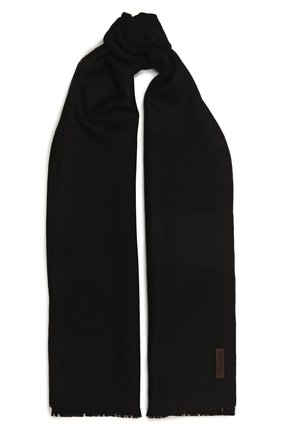 Мужской шерстяной шарф ERMENEGILDO ZEGNA черного цвета по цене 16450 руб., арт. Z2L01S/2YH | Фото 1 Мужской шерстяной шарф ERMENEGILDO ZEGNA черного цвета, арт. Z2L01S/2YH | Фото 1 (Материал: Шерсть, Текстиль; Кросс-КТ: шерсть)